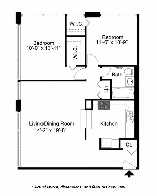 Unit 1309 floor plan