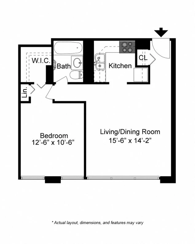 Unit 2507 floor plan