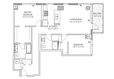 Unit 2012 floor plan