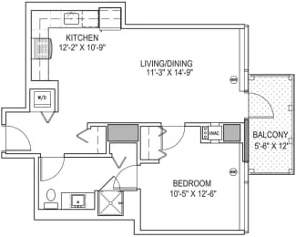 Unit 0513 floor plan