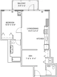 Unit 1408 floor plan