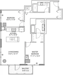Unit 1506 floor plan