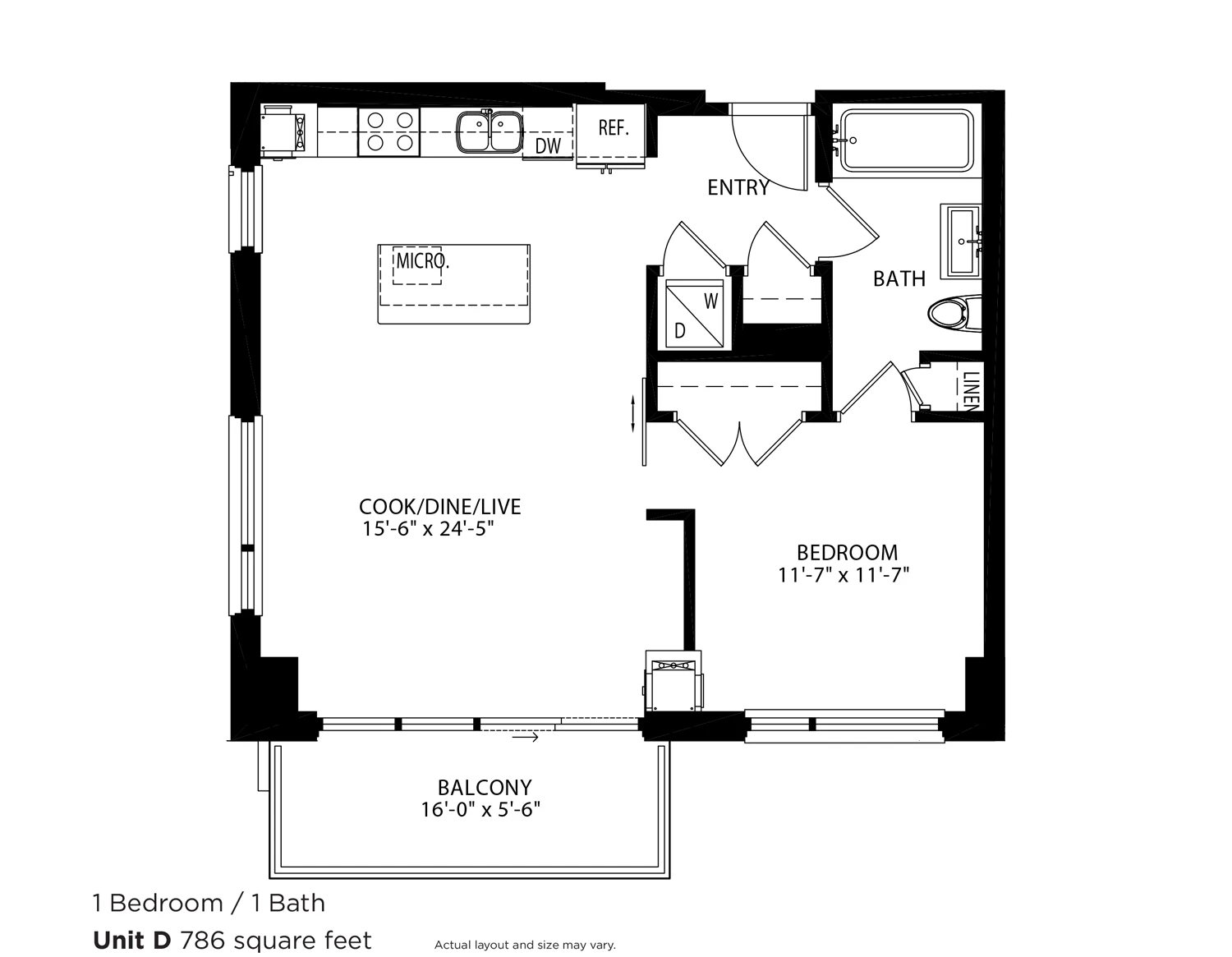 Unit E402 floor plan