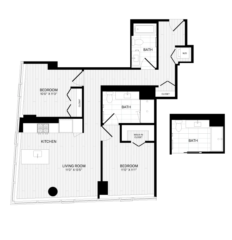 Unit 1406 floor plan