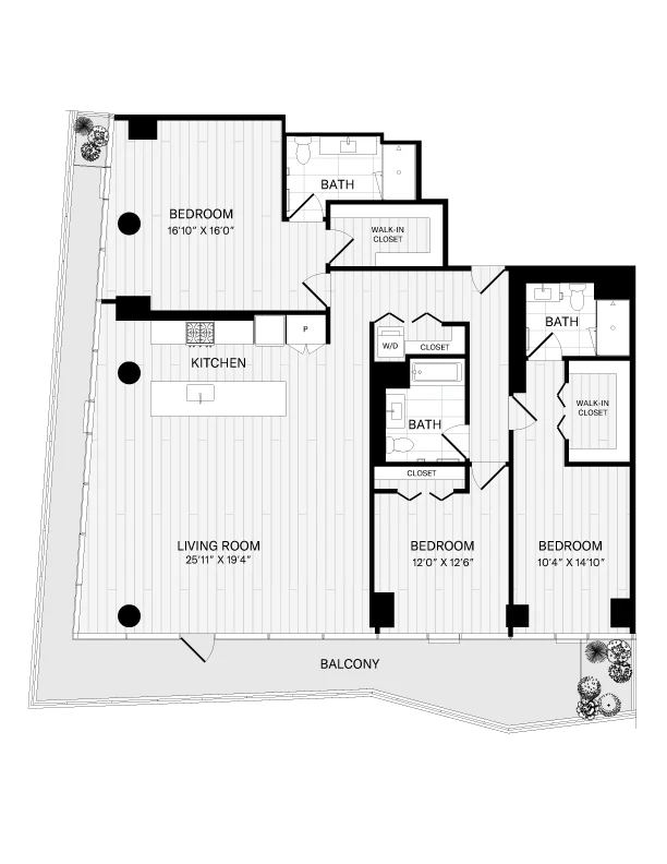 Unit 2903 floor plan