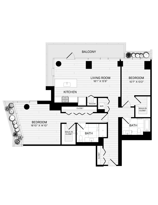 Unit 2904 floor plan