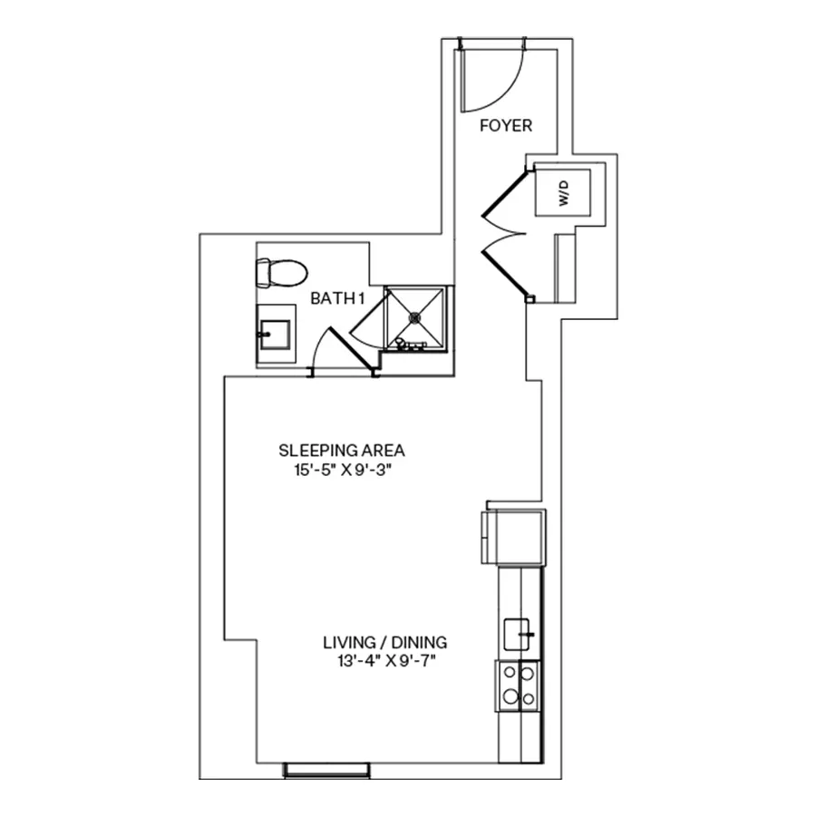 Unit 1-915 floor plan