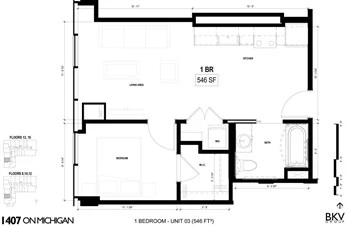 Unit 1403 floor plan