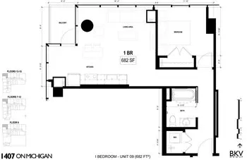Unit 1409 floor plan
