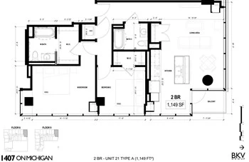 Unit 1121 floor plan