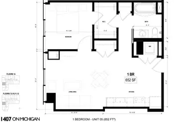 Unit 0805 floor plan