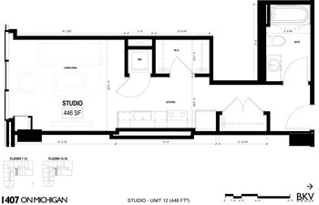 Unit 0712 floor plan