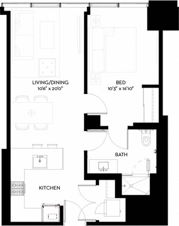 Unit 2814 floor plan