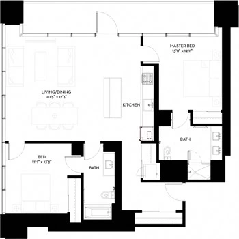Unit 4109 floor plan
