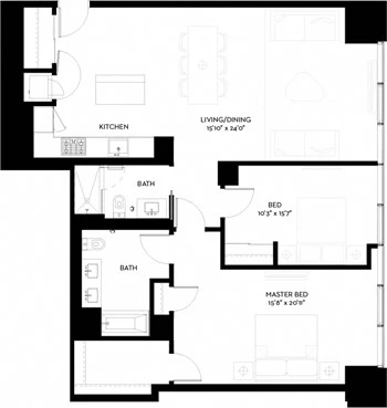 Unit 5212 floor plan