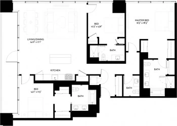 Unit 5303 floor plan