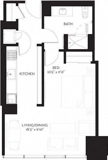 Unit 1904 floor plan