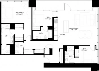 Unit 5614 floor plan