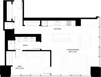 Unit 2803 floor plan