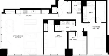 Unit 6806 floor plan
