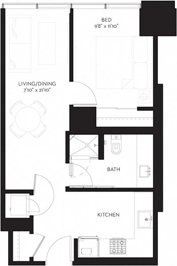 Unit 318 floor plan
