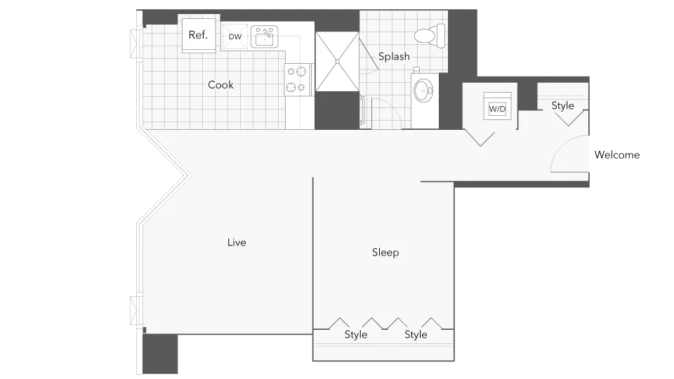 Unit 3507 floor plan