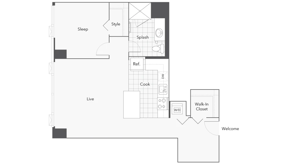 Unit 2803 floor plan