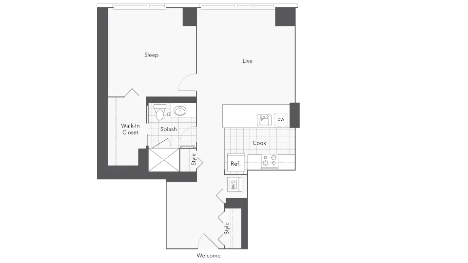 Unit 1806 floor plan