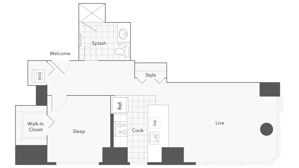 Unit 811 floor plan