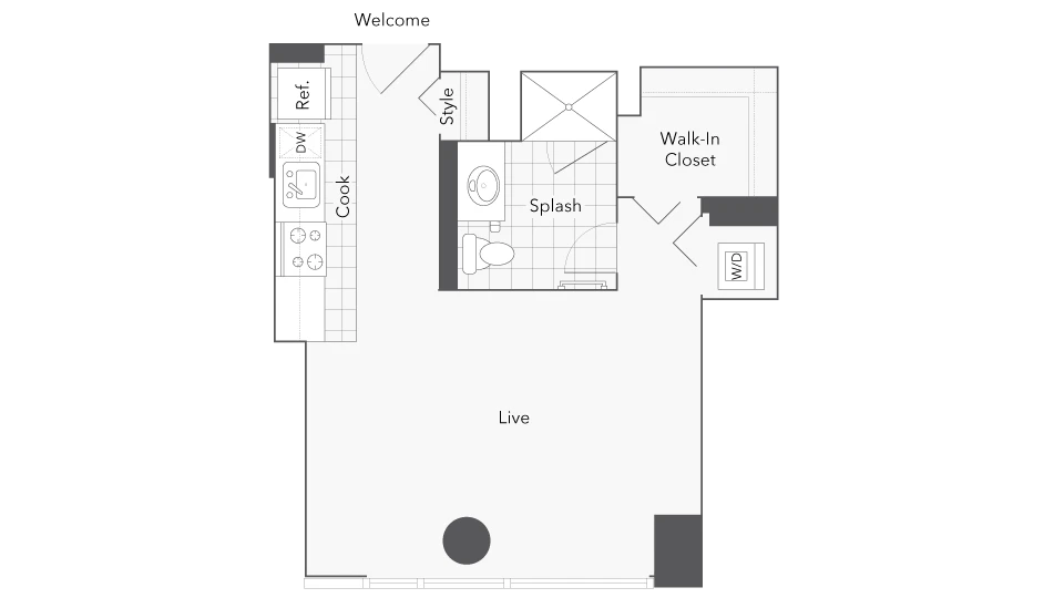 Unit 2303 floor plan