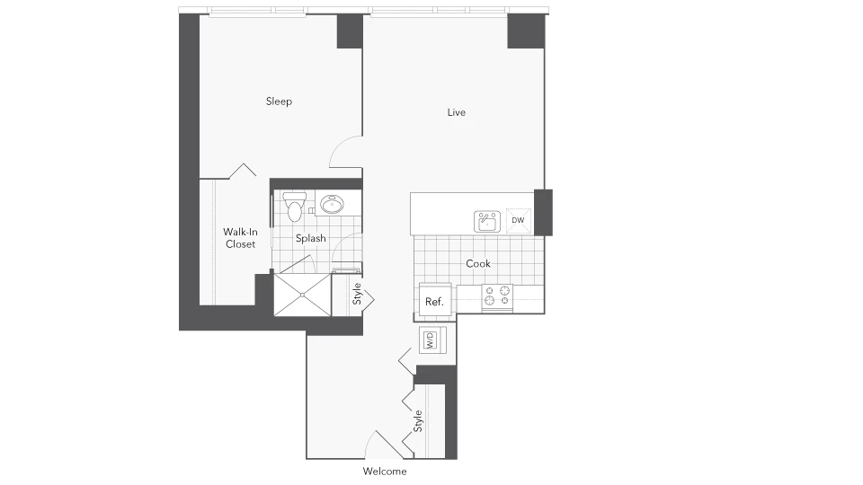 Unit 1806 floor plan