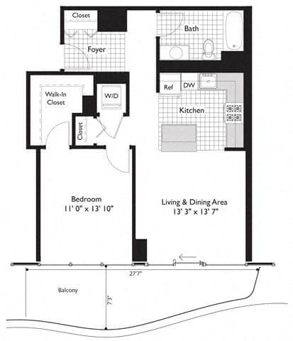 Unit 3011 floor plan