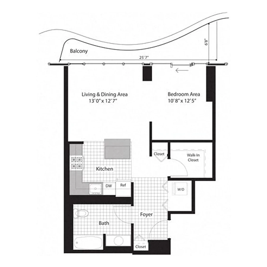 Unit 2104 floor plan