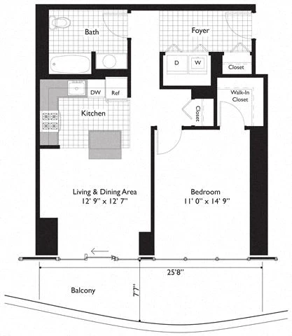Unit 2212 floor plan