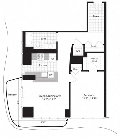 Unit 2401 floor plan