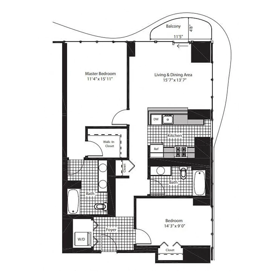 Unit 4709 floor plan