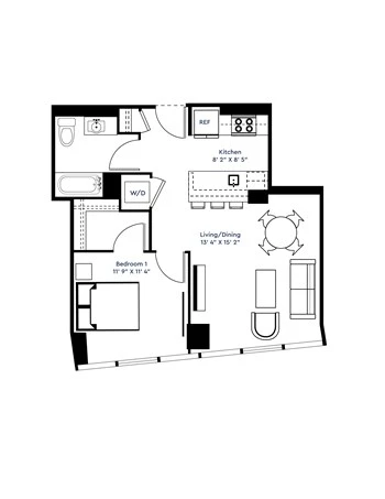 Unit 207-604 floor plan