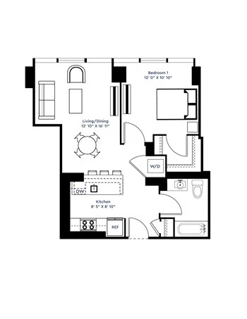 Unit 221-510 floor plan