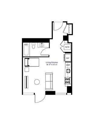 Unit 221-614 floor plan