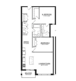 Unit 837-205 floor plan