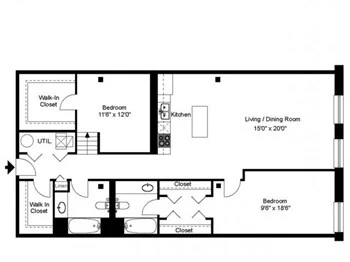 Unit 312 floor plan