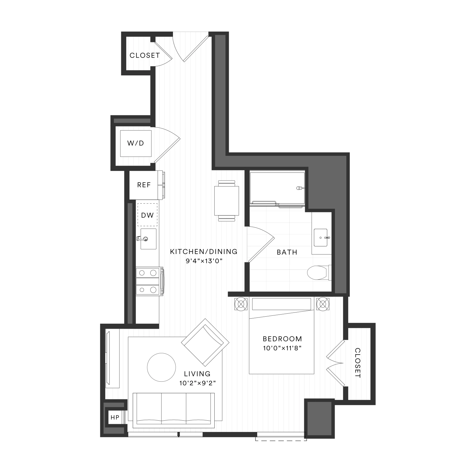 Unit 2105 floor plan