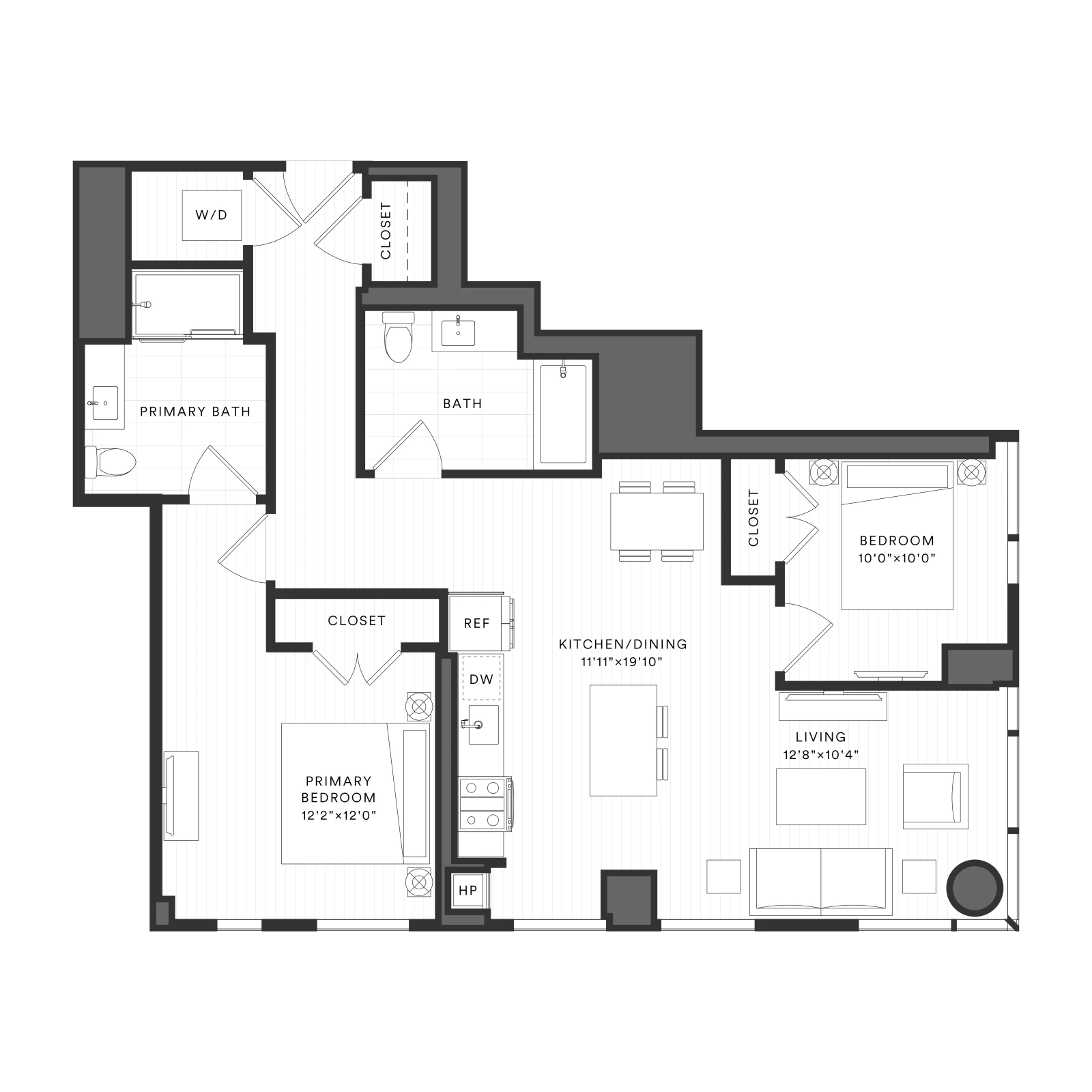 Unit 0913 floor plan