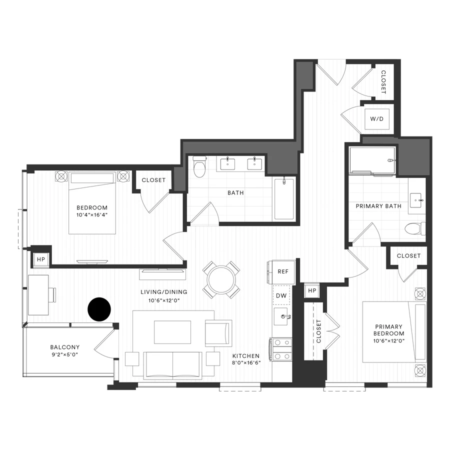 Unit 2002 floor plan