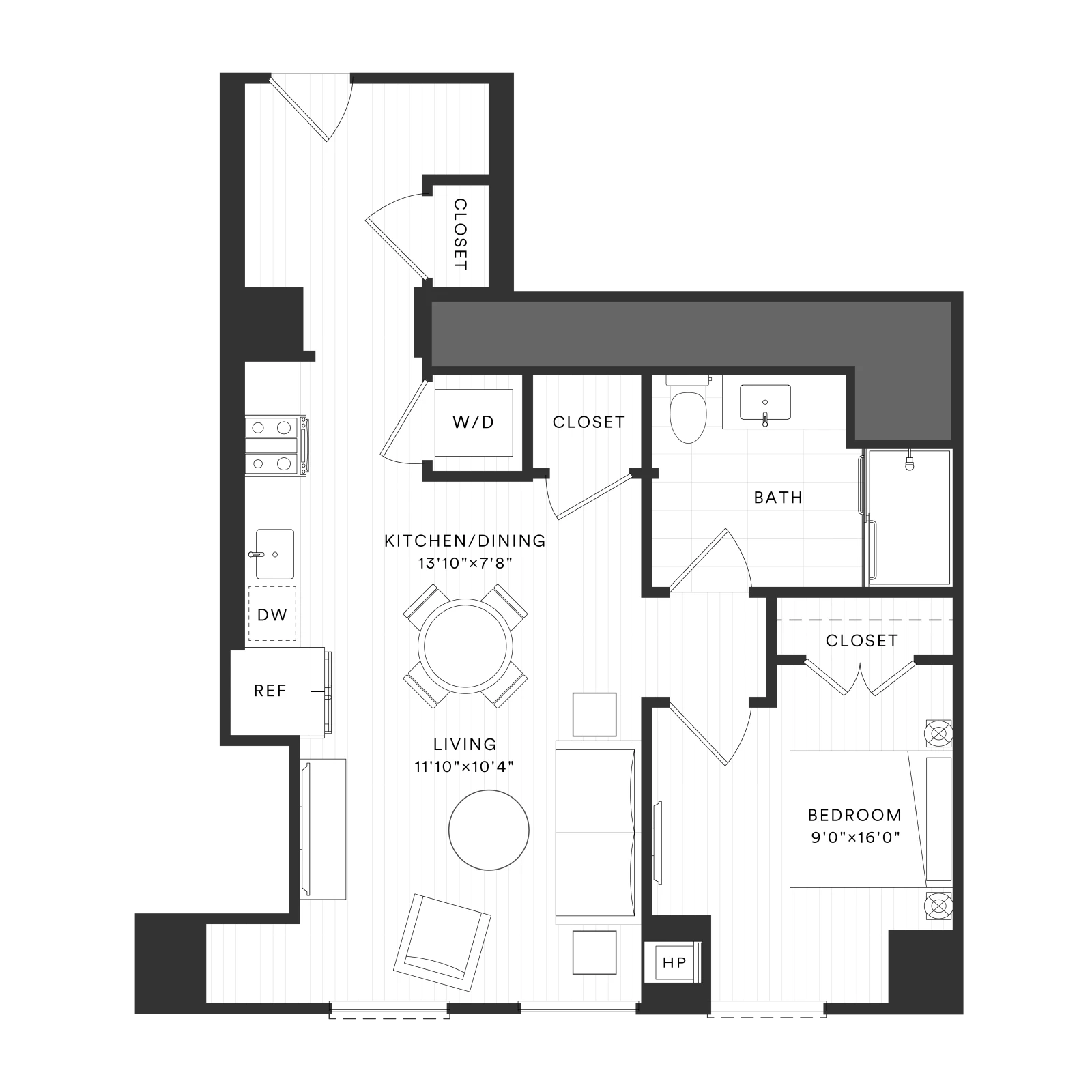 Unit 1007 floor plan