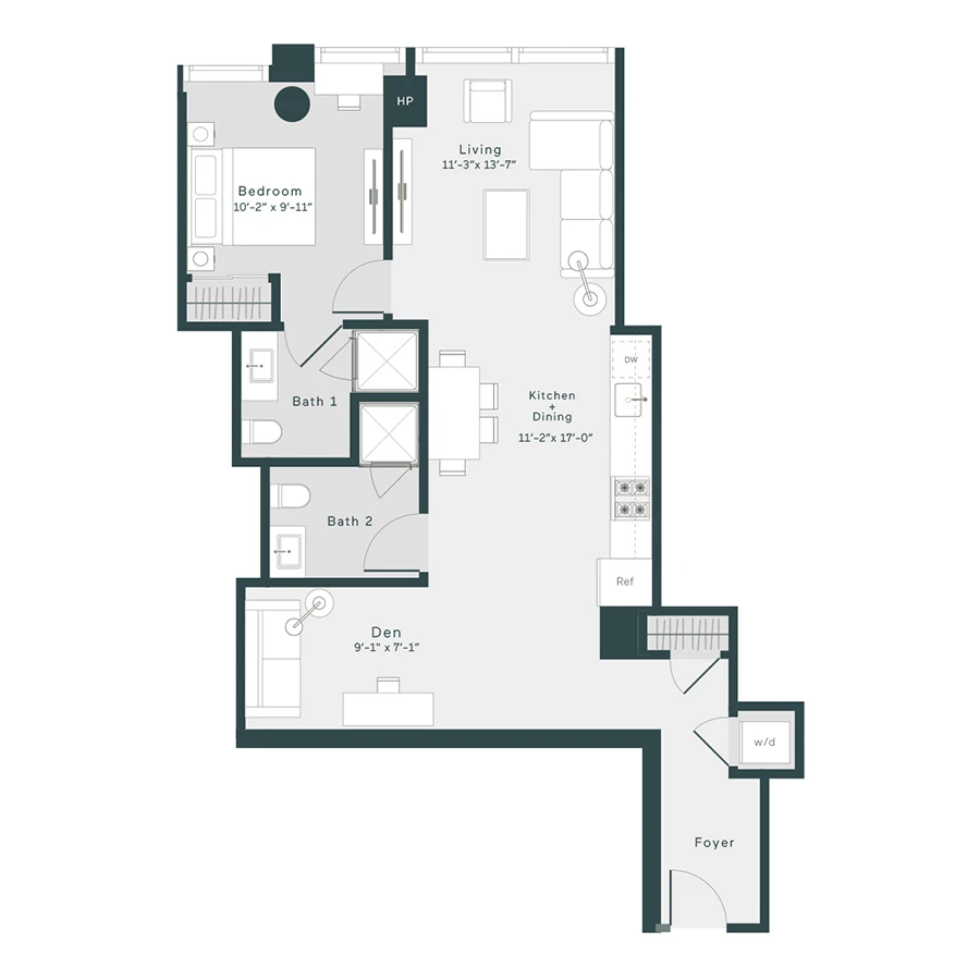 Unit 901 floor plan