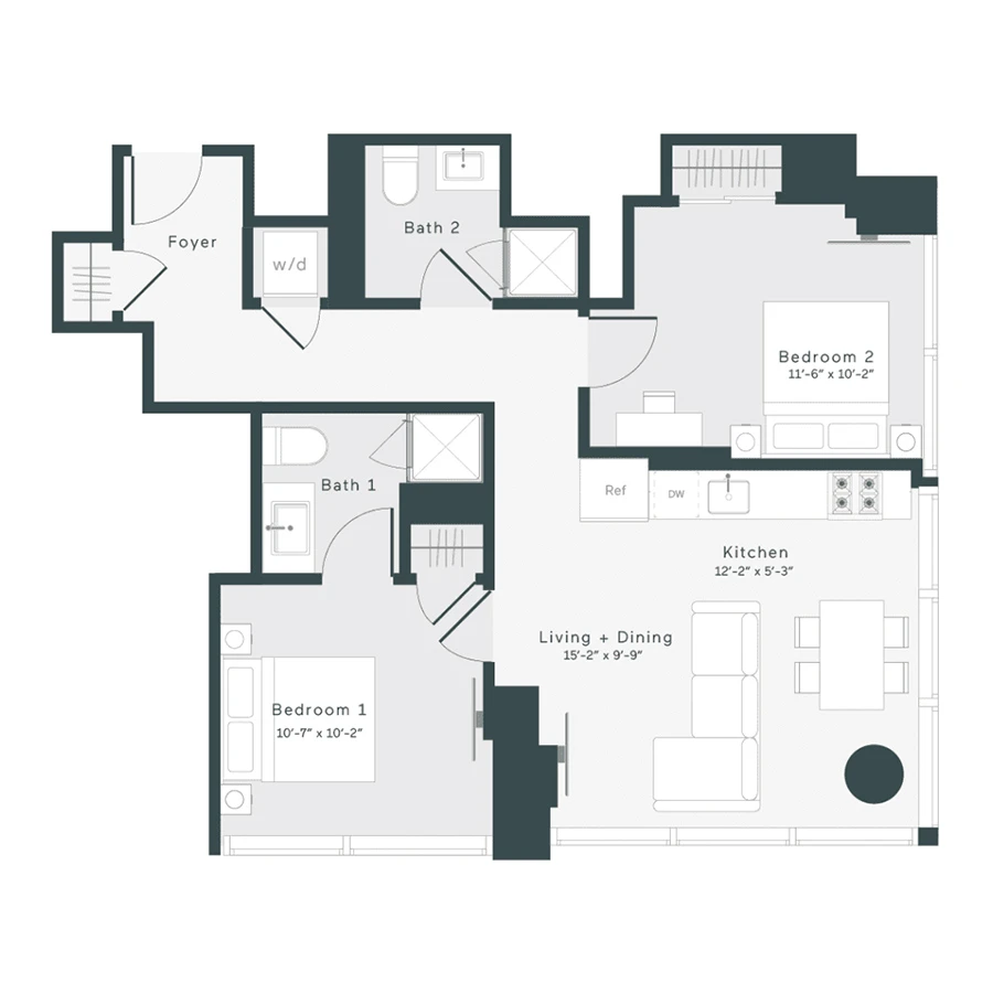 Unit 1105 floor plan