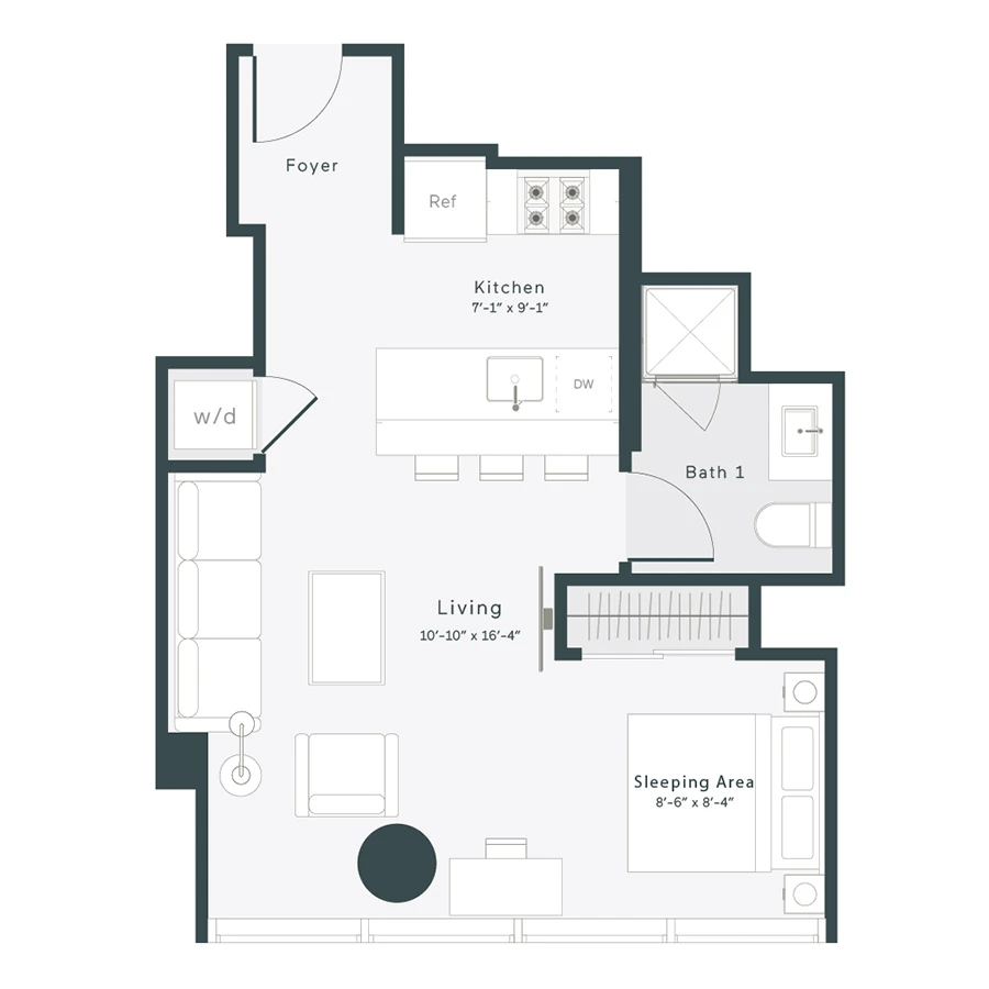 Unit 2006 floor plan