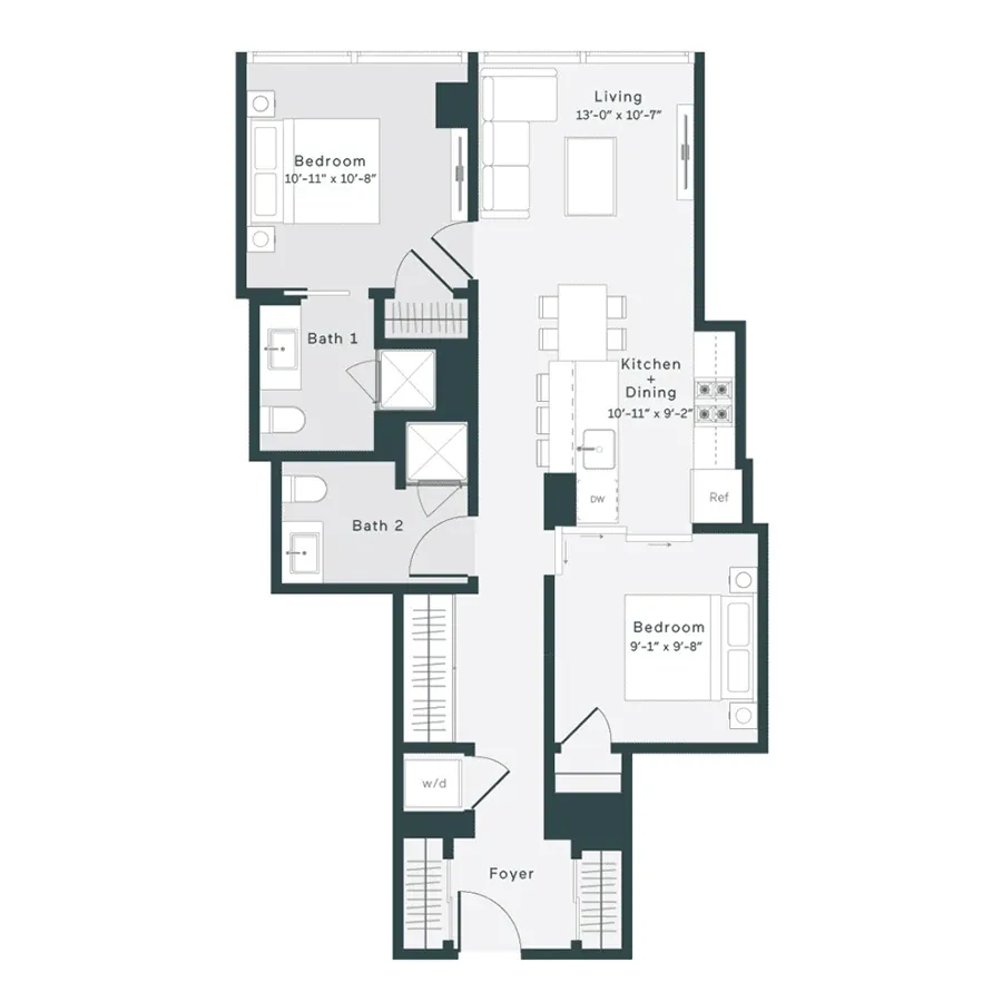 Unit 1212 floor plan