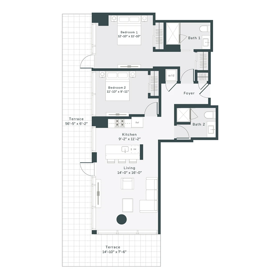 Unit 510 floor plan